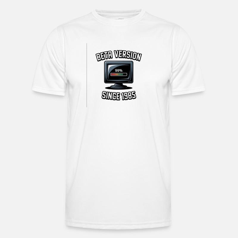 Retro Computer Progress Design - Men's Functional T-Shirt - white