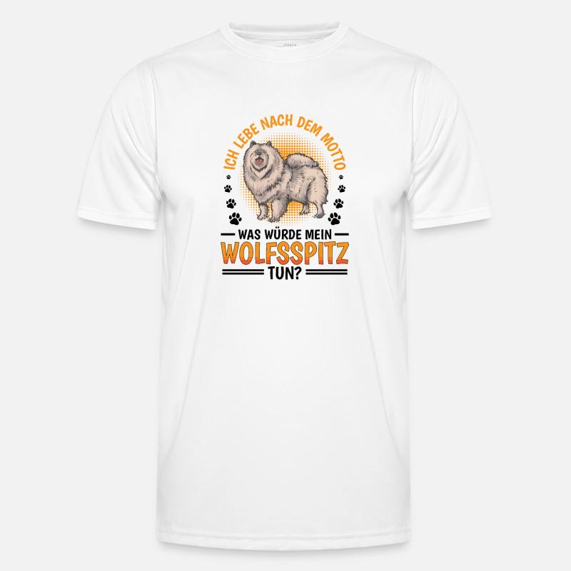 What would Wolfspitz do German Wolfspitz - Men's Functional T-Shirt - white