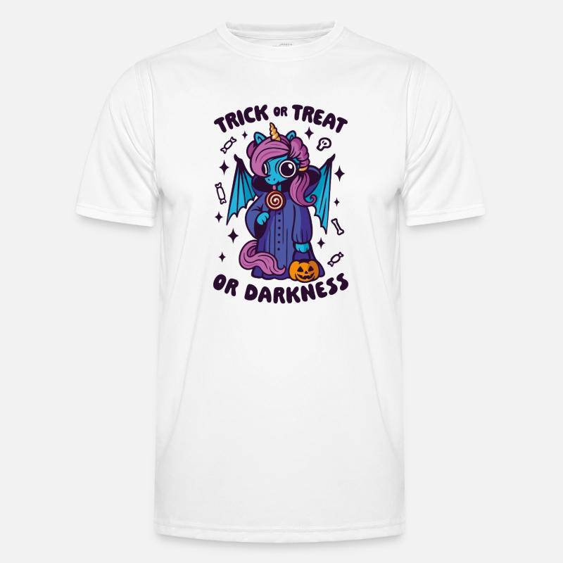 Dark Candy Unicorn - Süßes oder Saures oder Dunkelheit Männer Funktions-T-Shirt