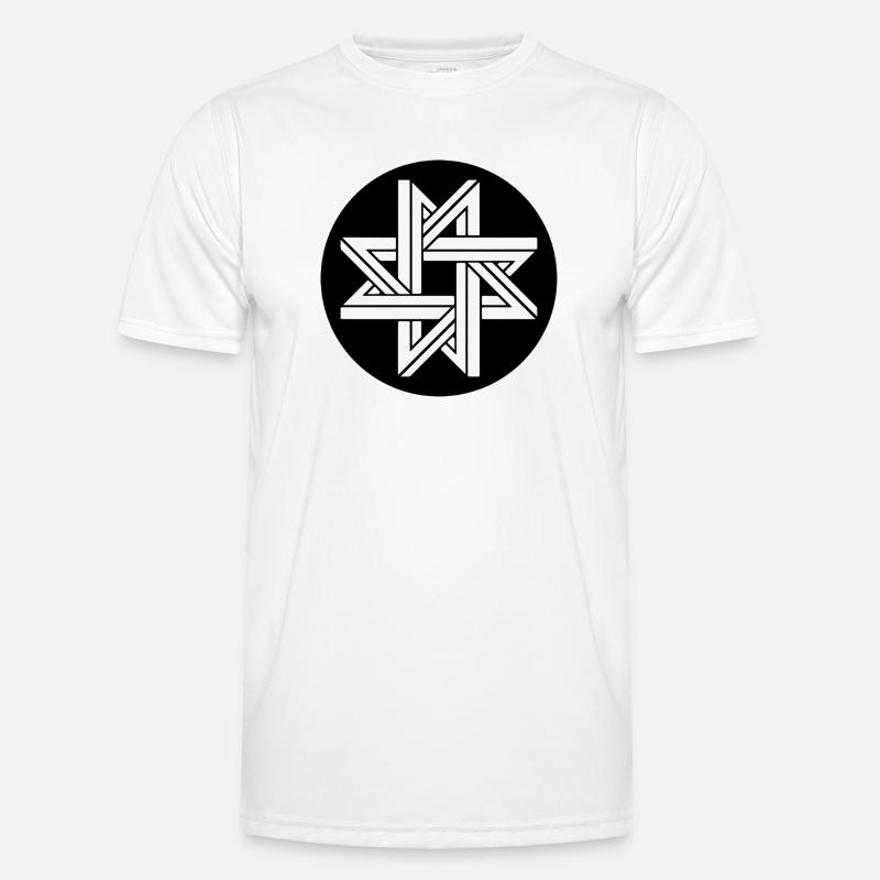 Étoile de géométrie impossible T-shirt sport Homme