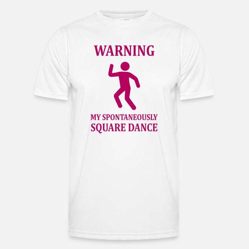 Warning Square Dance Men's Functional T-Shirt