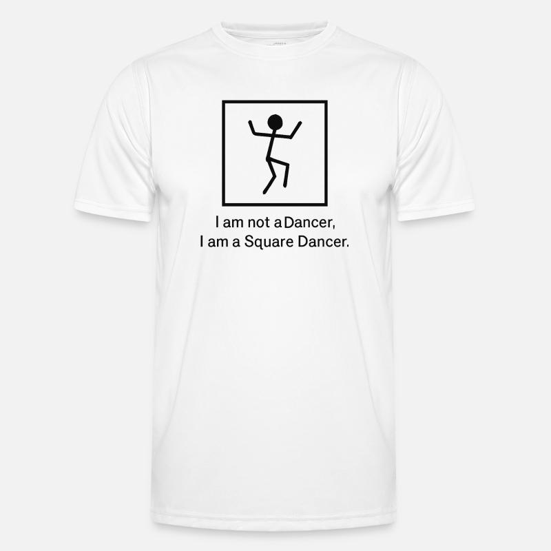 Ich bin ein Square Dancer - Männer Funktions-T-Shirt - Weiß