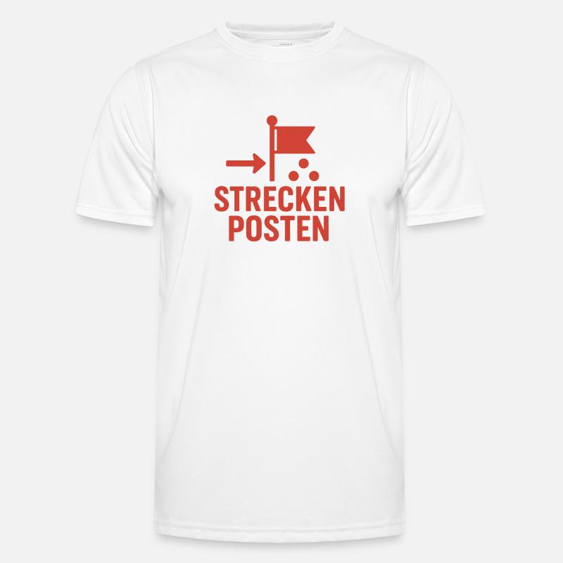 Balise avec drapeau et points T-shirt sport Homme