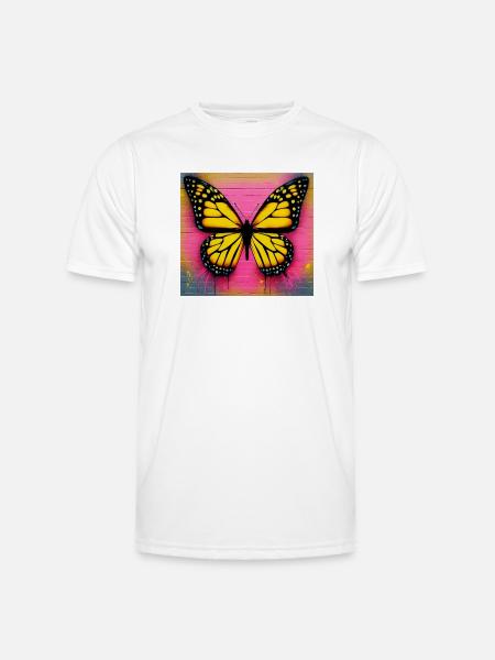 papillon - T-shirt sport Homme - blanc