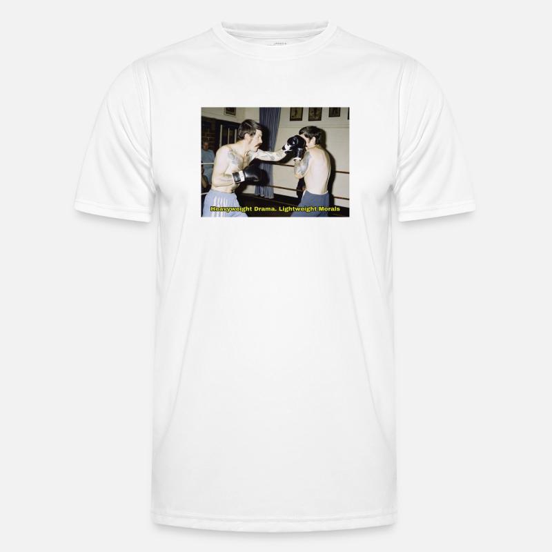 Match de boxe avec un message moral T-shirt sport Homme