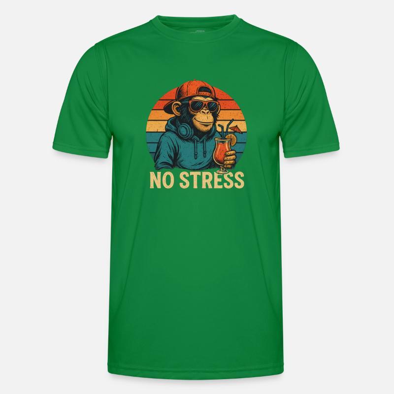 Pas de stress - Singe T-shirt sport Homme