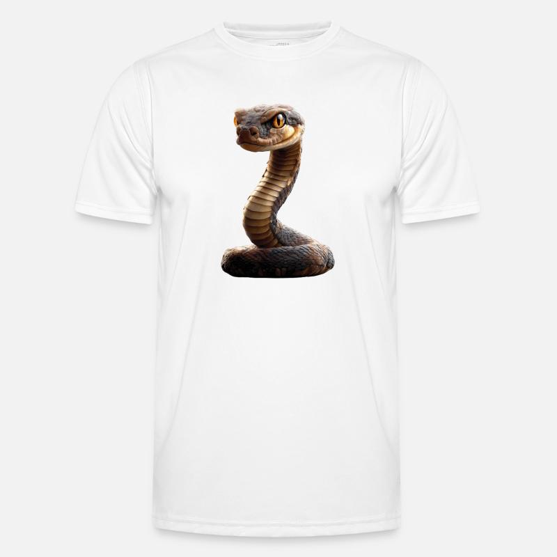 snake, python, cobra, rattlesnake, snakes - Men's Functional T-Shirt - white