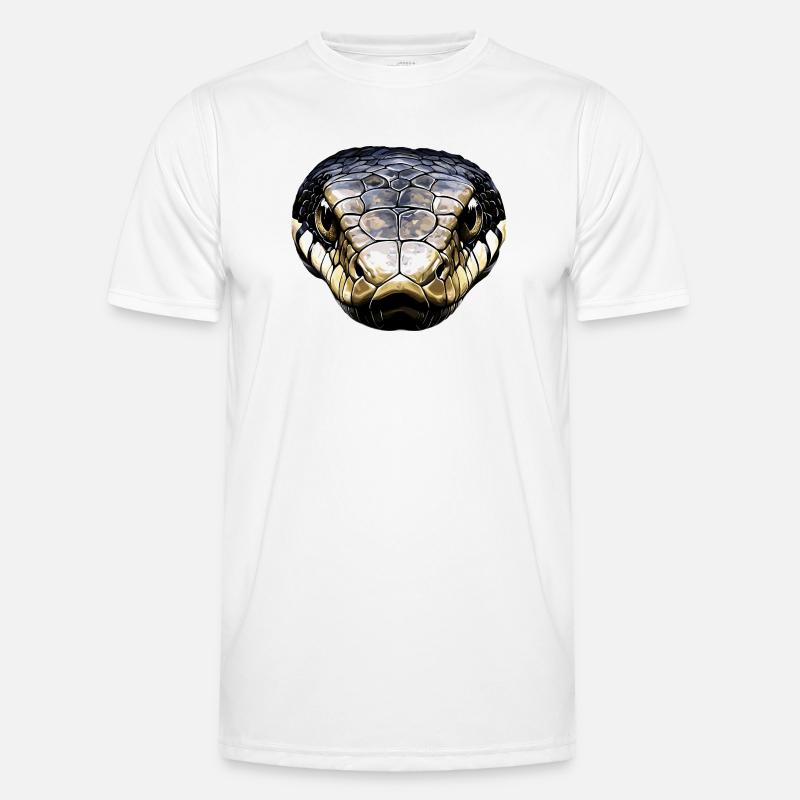 snake, python, cobra, rattlesnake, snakes - Men's Functional T-Shirt - white