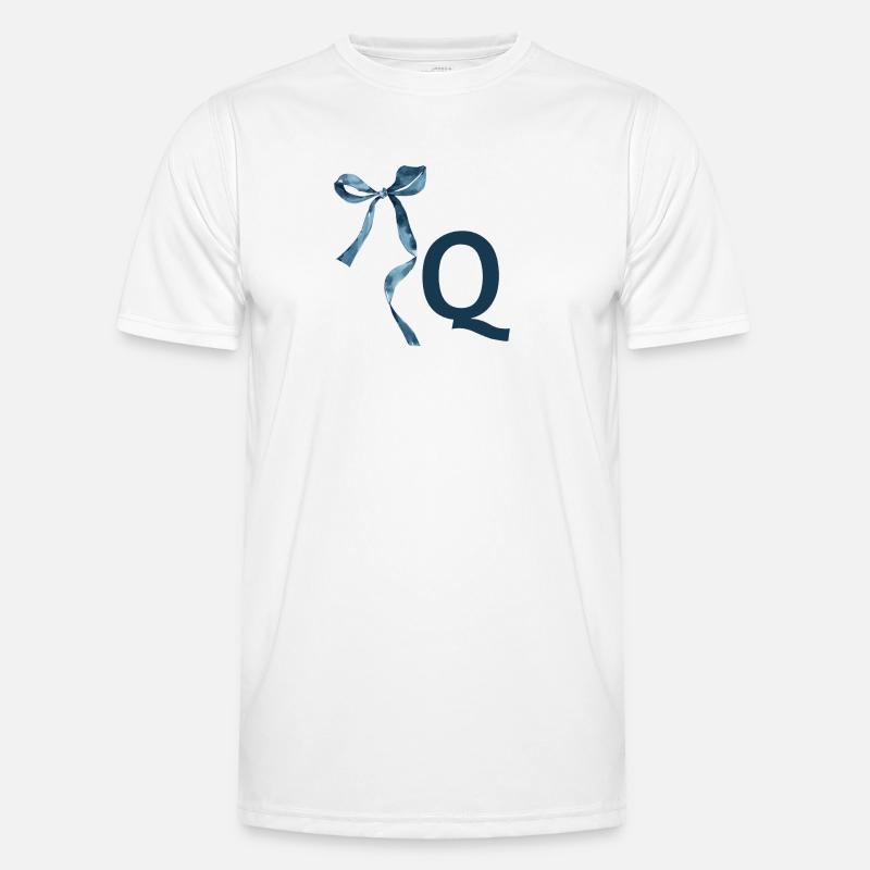 Monogram q Geschenkidee Männer Funktions-T-Shirt
