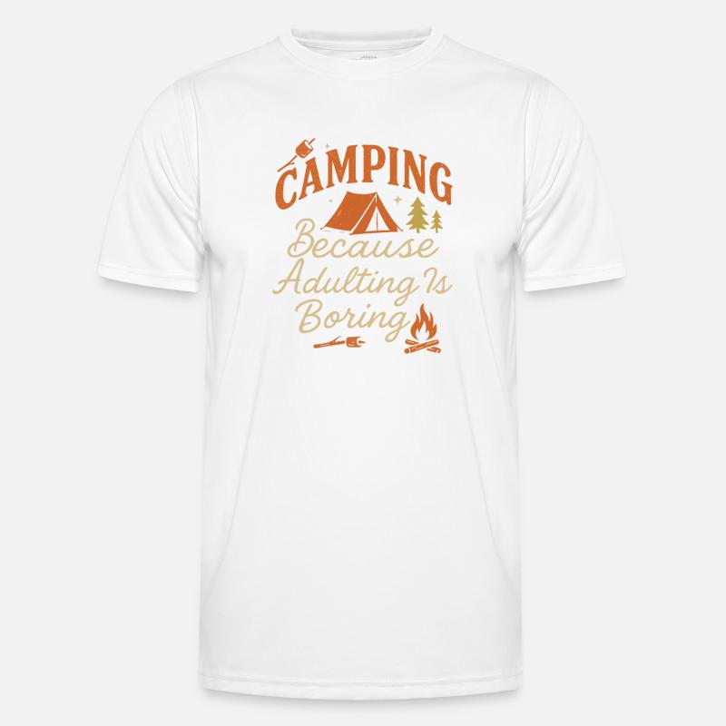 Camping Because adulthood is boring Men's Functional T-Shirt