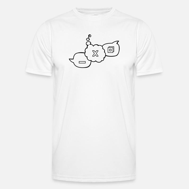 Computer Sprechblasen Männer Funktions-T-Shirt