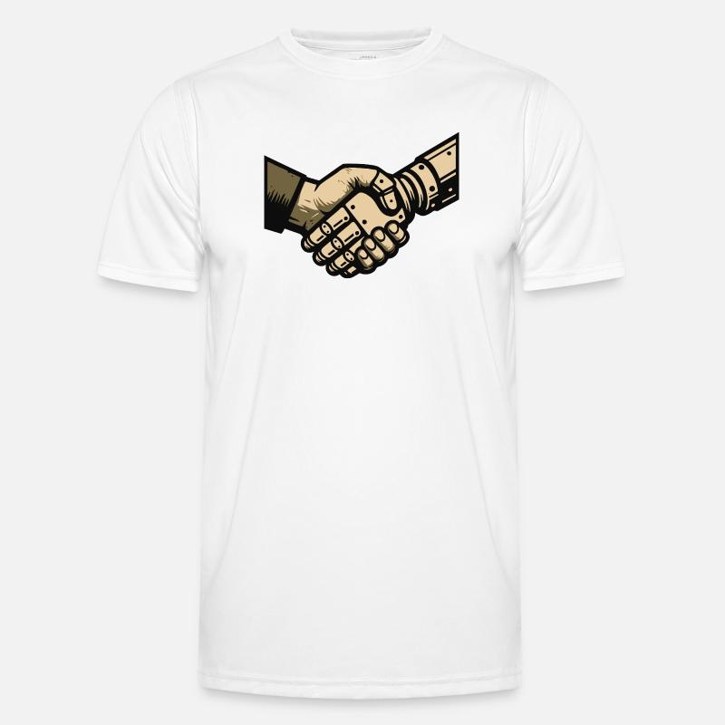 Handshake between man and machine Men's Functional T-Shirt