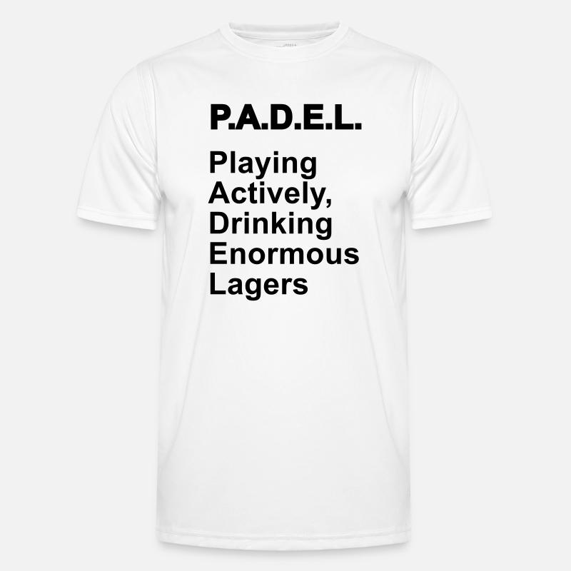 Betydningen af padel - Funktionsshirt til herrer - hvid
