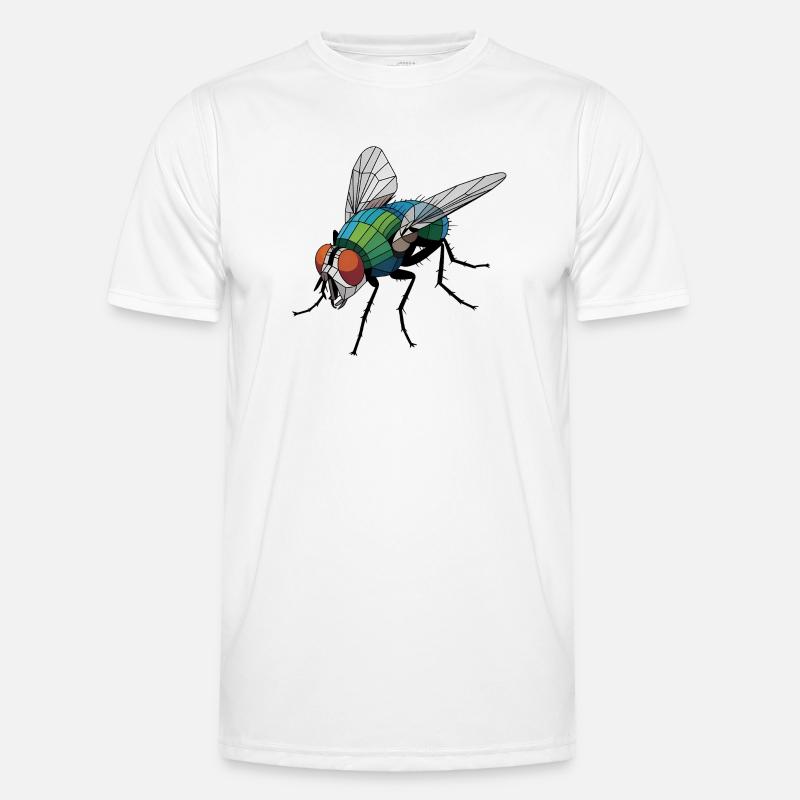 Fly - Cooles Low-Poly-Logo Männer Funktions-T-Shirt