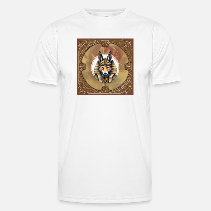Steampunk Pharaoh Fox - Men's Functional T-Shirt - white
