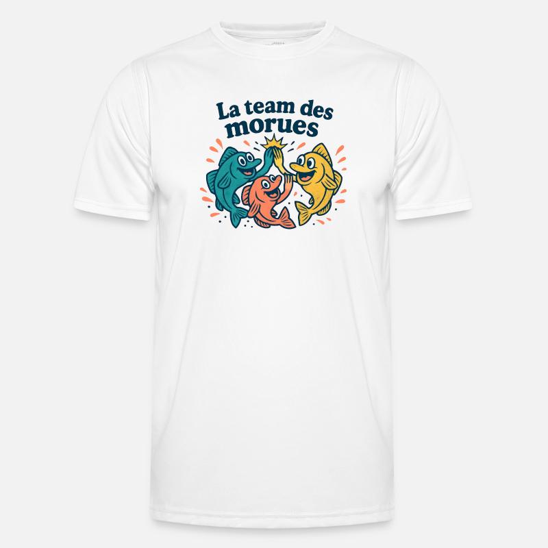 Coloured Cod Team - Men's Functional T-Shirt - white