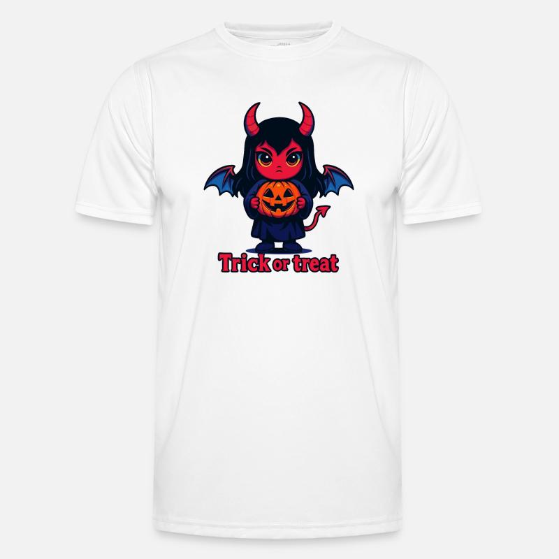 Trick or Treat – Cute Devil Men's Functional T-Shirt