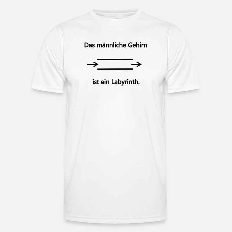Labyrinth maennlich Männer Funktions-T-Shirt