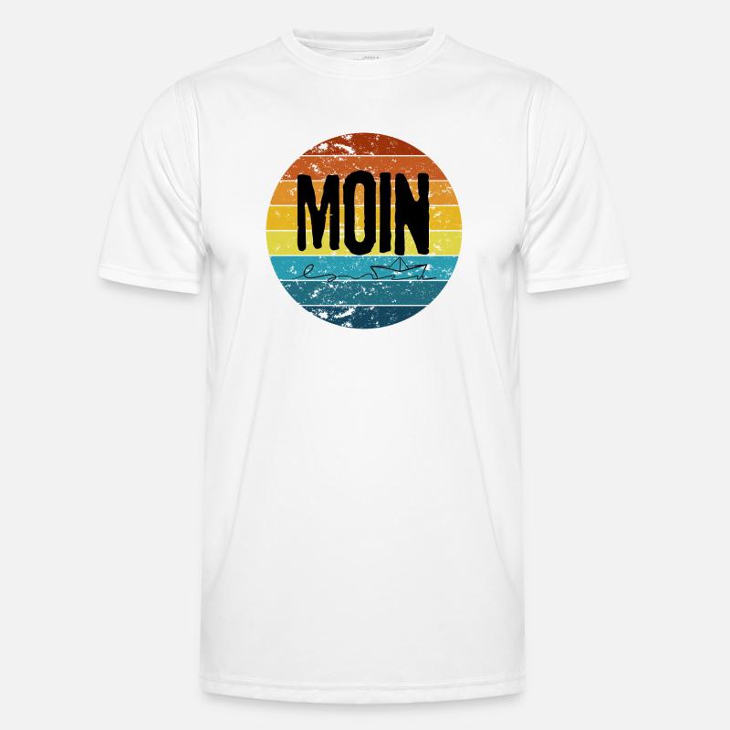 "MOIN Sunset" – Retro Men's Functional T-Shirt
