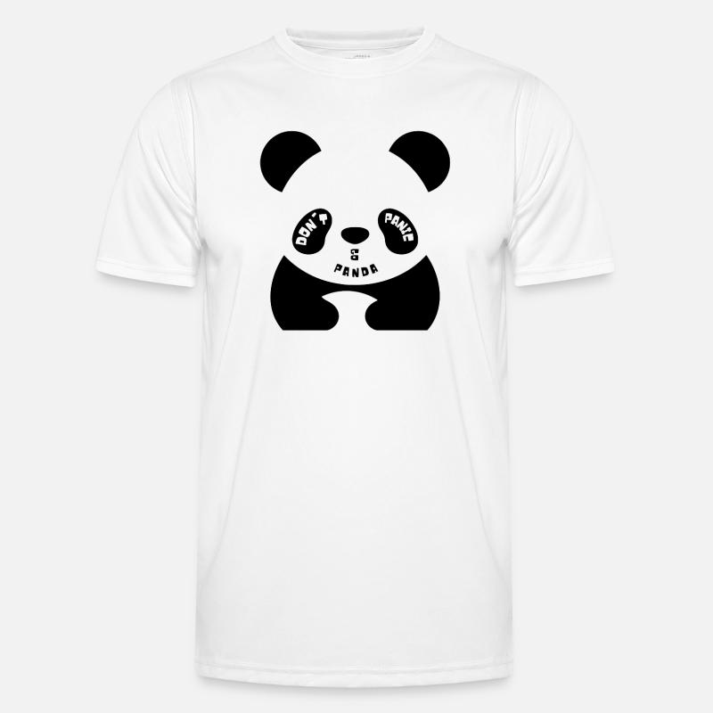 Dont Panic GO Panda Men's Functional T-Shirt