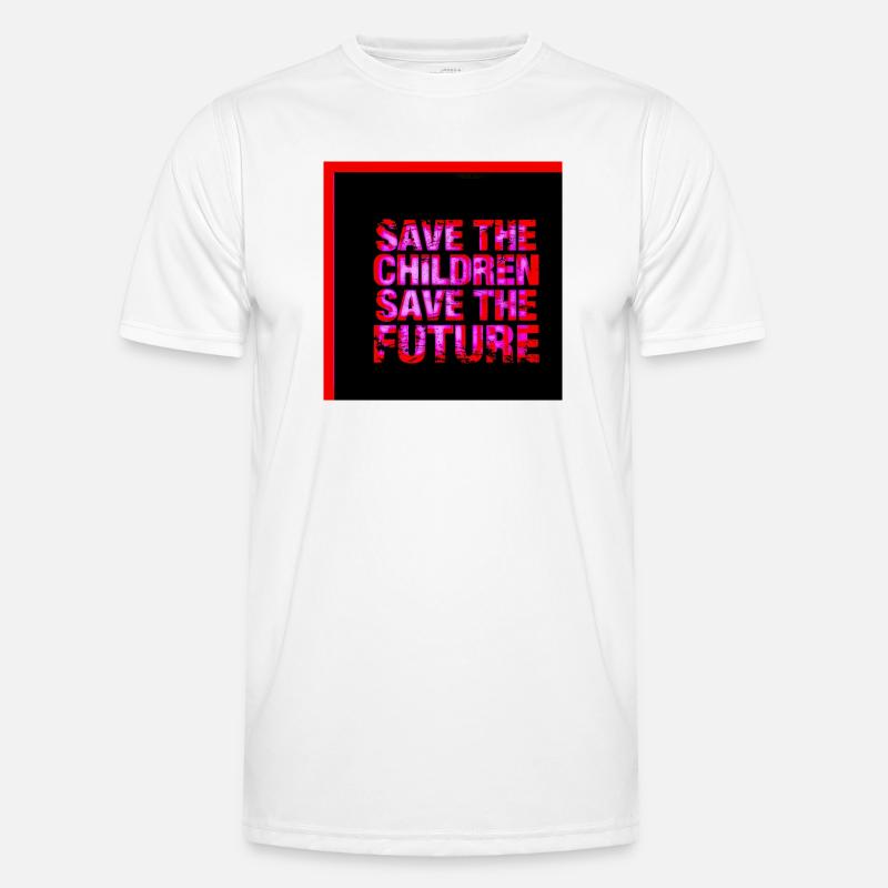 Neon Text Save the Future Men's Functional T-Shirt