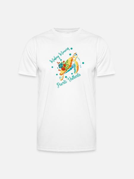 making memories Puerto Vallarta Vacation Souvenir  - Men's Functional T-Shirt - white