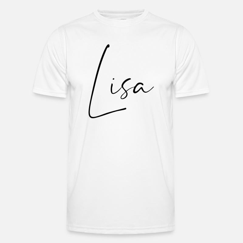 Lisa / Conception du nom de l’écriture manuscrite T-shirt sport Homme