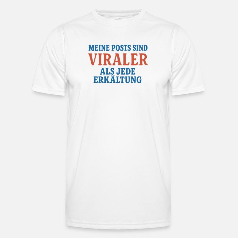 Virale Posts Männer Funktions-T-Shirt