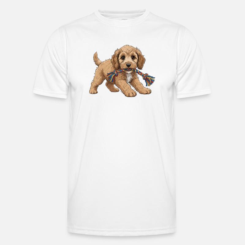 Cockapoo-Welpe Männer Funktions-T-Shirt