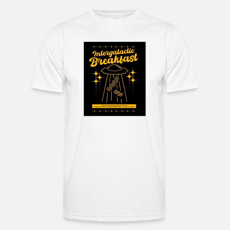 Intergalactic Breakfast - Men's Functional T-Shirt - white