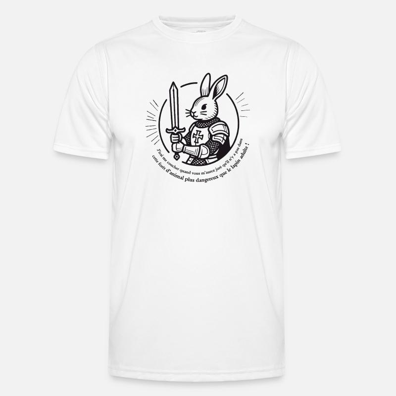 Knight Rabbit Sword and Armor Men's Functional T-Shirt