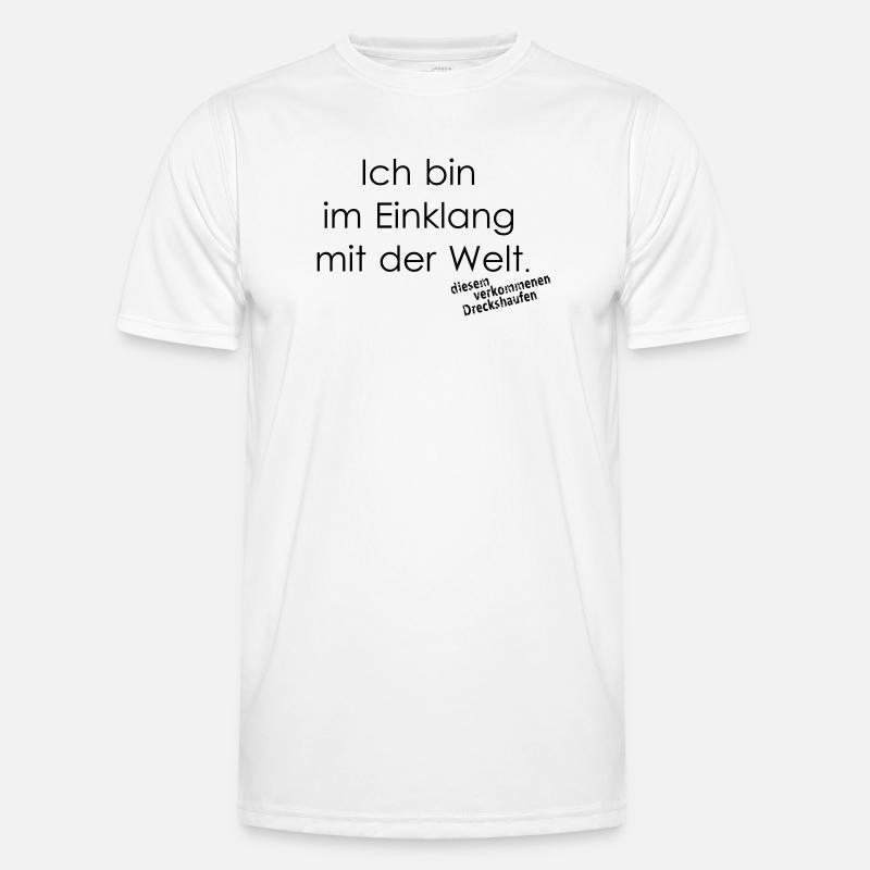 Einklang mit der Welt Männer Funktions-T-Shirt