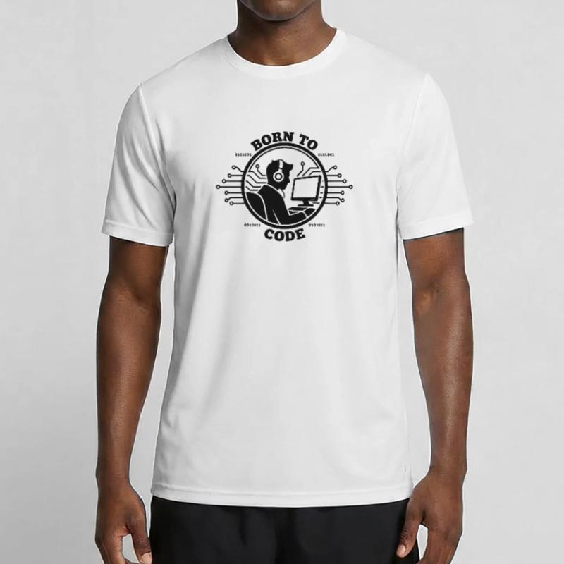 Codeur né pour coder Programmeur T-shirt sport Homme