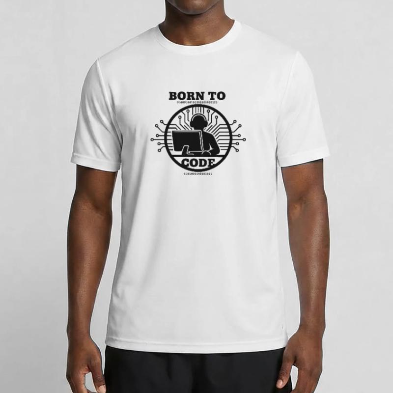 Codeur né pour coder Programmeur T-shirt sport Homme