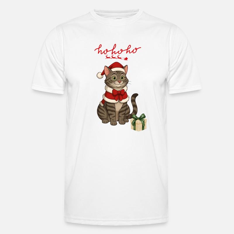 HoHoho, Graue Katze Männer Funktions-T-Shirt