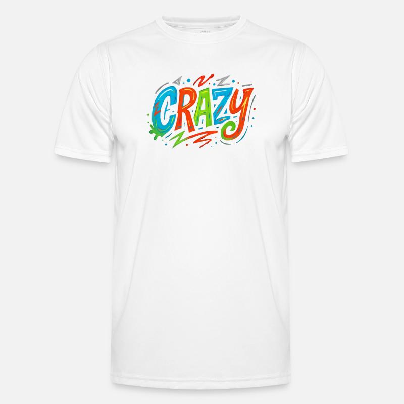 Graffiti Crazy Farbexplosion Männer Funktions-T-Shirt