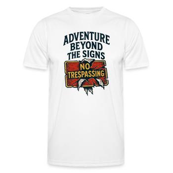 Urbex - Urban Exploration - Urban Explorer - Men's Functional T-Shirt - white - Front - AI Model Male 178 dark (178cm)
