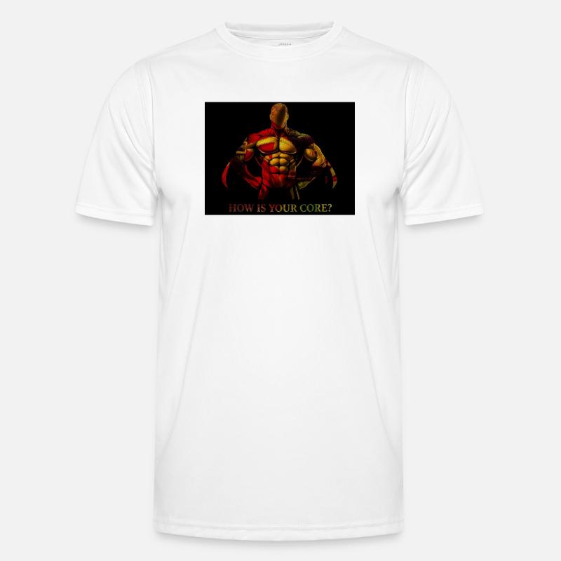 Question centrale : Explosion d’abdominaux audacieux T-shirt sport Homme
