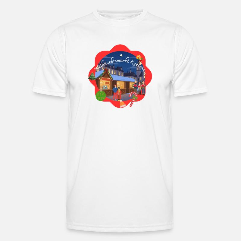 Marché de Noël de Coblence T-shirt sport Homme