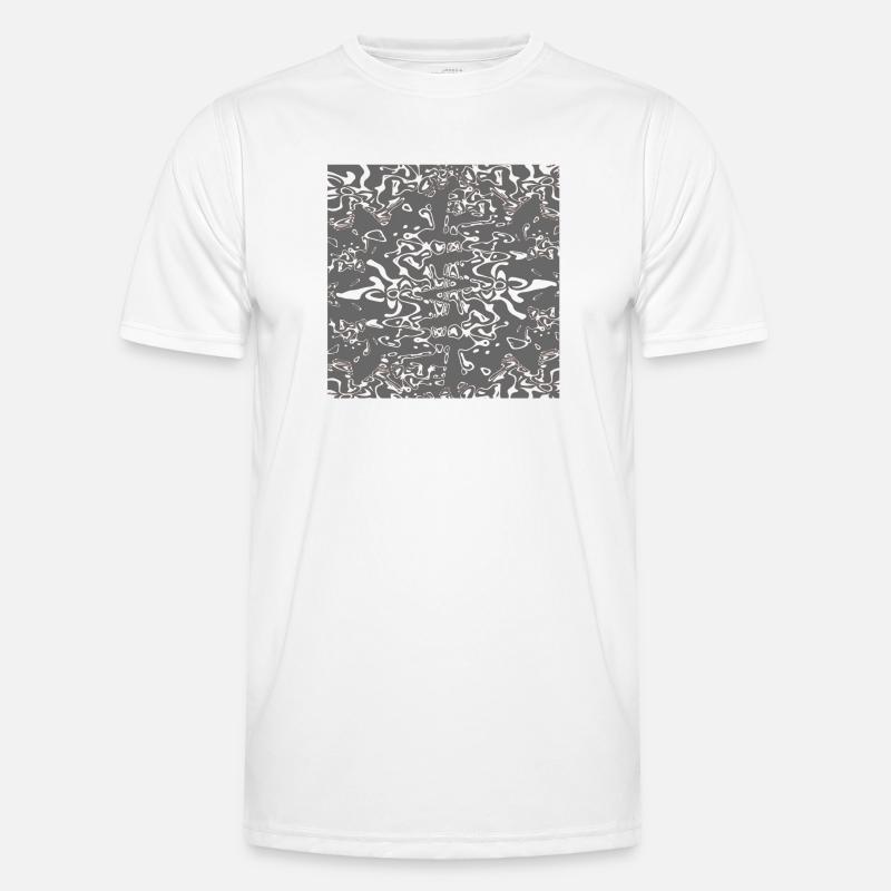 Grey-organic texture Men's Functional T-Shirt