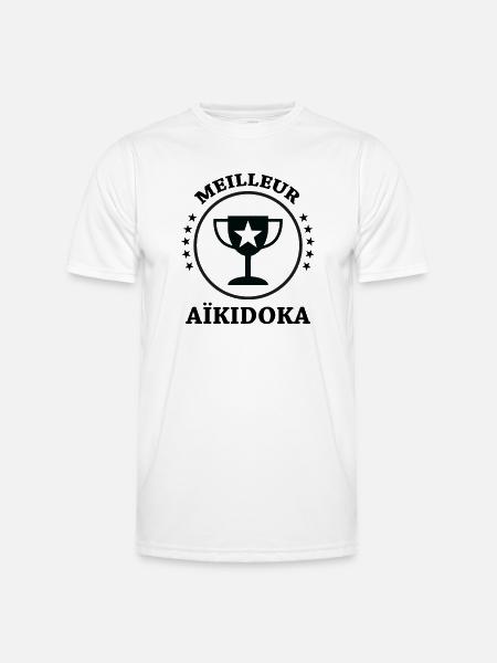 Best Aikido - Aikido - Men's Functional T-Shirt - white