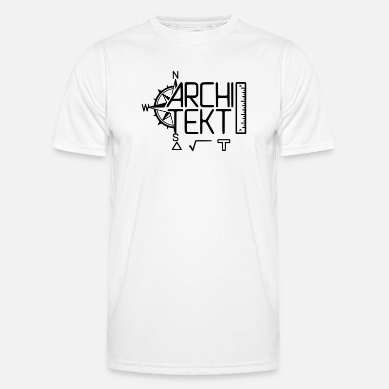 Conception architecte avec outil de dessin T-shirt sport Homme