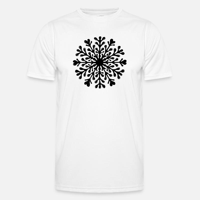Snowflake Winter Icon Men's Functional T-Shirt