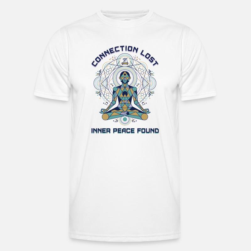 Connection Lost - Inner Peace Found Männer Funktions-T-Shirt