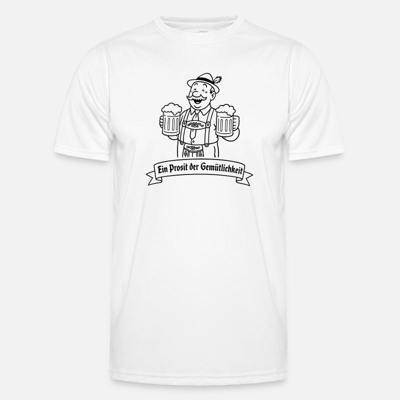 Herr Bier - Ein Prosit der Gemütlichkeit - Men's Functional T-Shirt - white