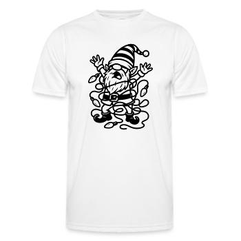 wicht lichterkette - Männer Funktions-T-Shirt - Weiß - Vorne - AI Model Male 178 dark (178cm)