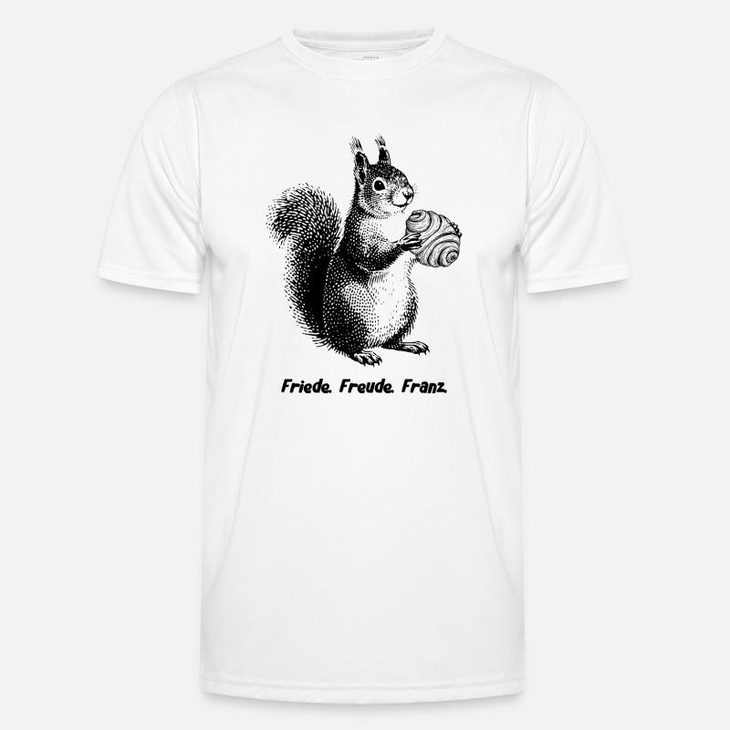 Friede Freude Franz Eichhornchen Männer Funktions-T-Shirt