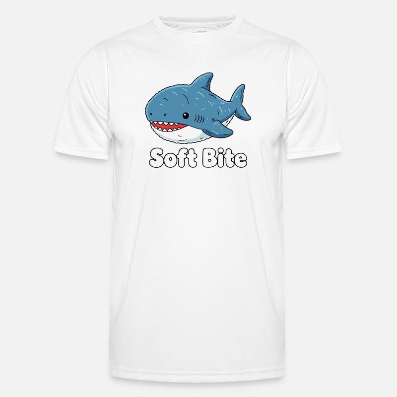 Morsure douce de requin de dessin animé : Requin mignon T-shirt sport Homme