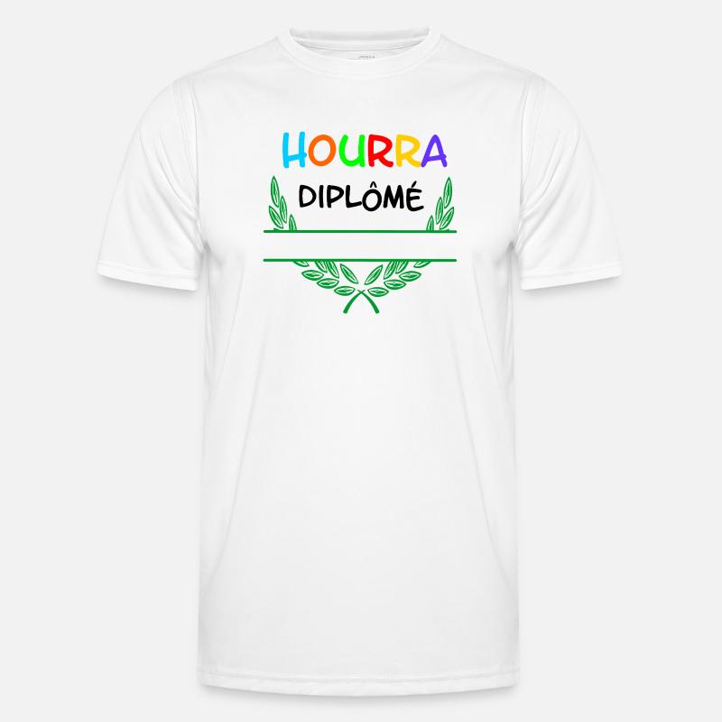 Hourra Diplôme – Namespace Männer Funktions-T-Shirt