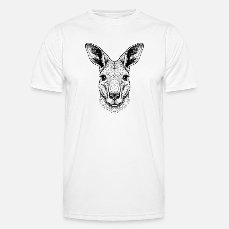 Känguru Männer Funktions-T-Shirt